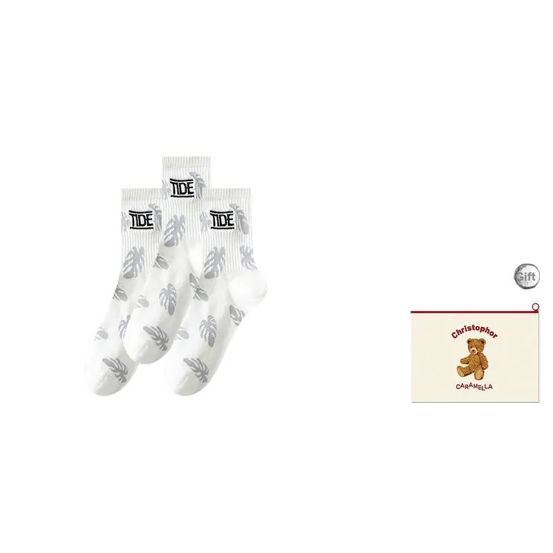 Caramella Mid-Calf Socks Men's Shopping Bag Combo Set-13