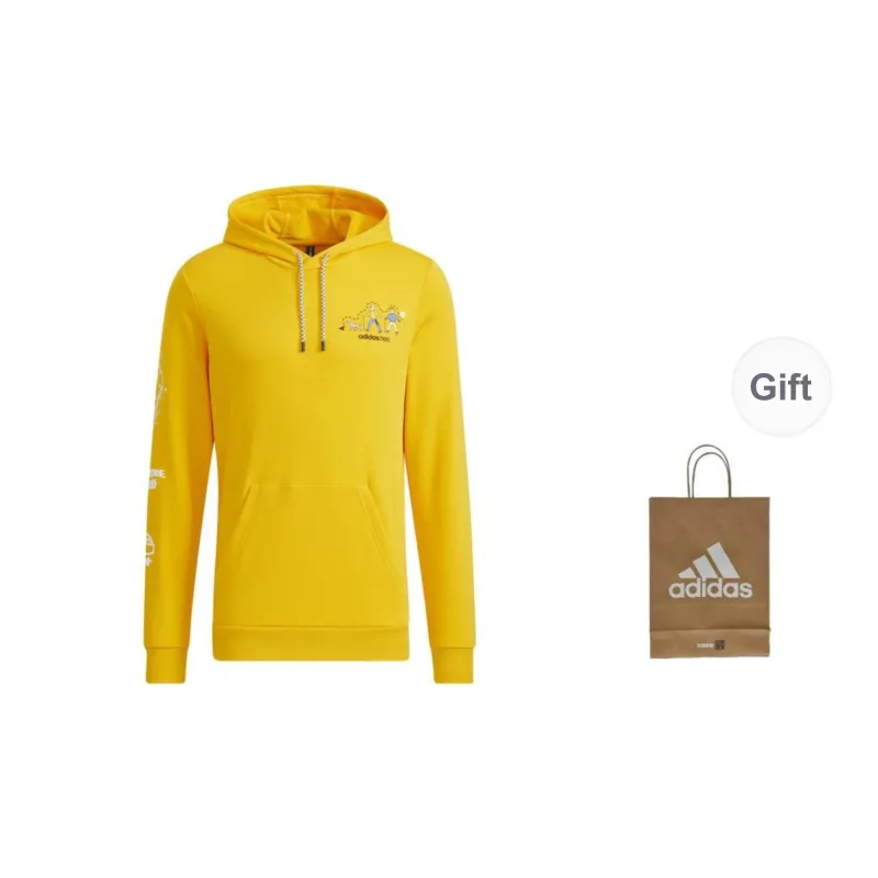 Adidas NEO Sweatshirt Unisex Yellow With Free Shopping Bag-0