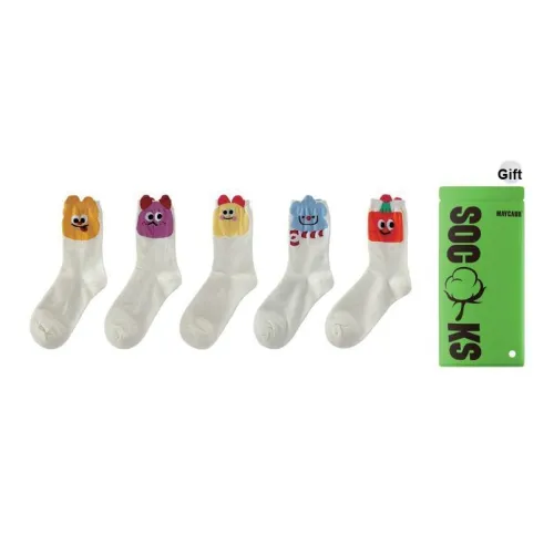 Maycaur Колено Высокие Носки Женские Combo Set