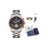 Rose Black[Light Blue Box+Chinese Auspicious Animal Beaded Bracelet+Strap]