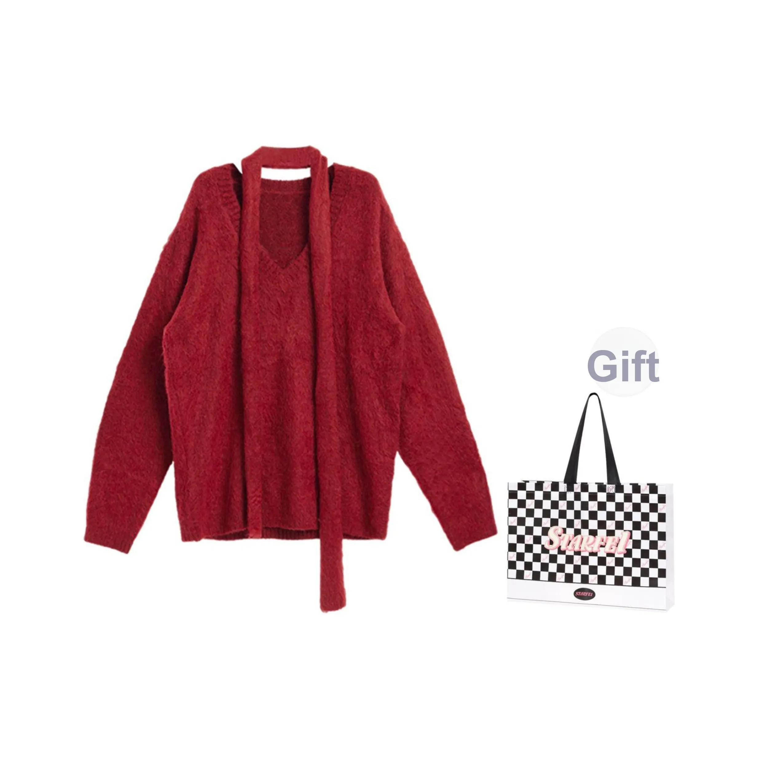 STARFEI Red Женские Свитера