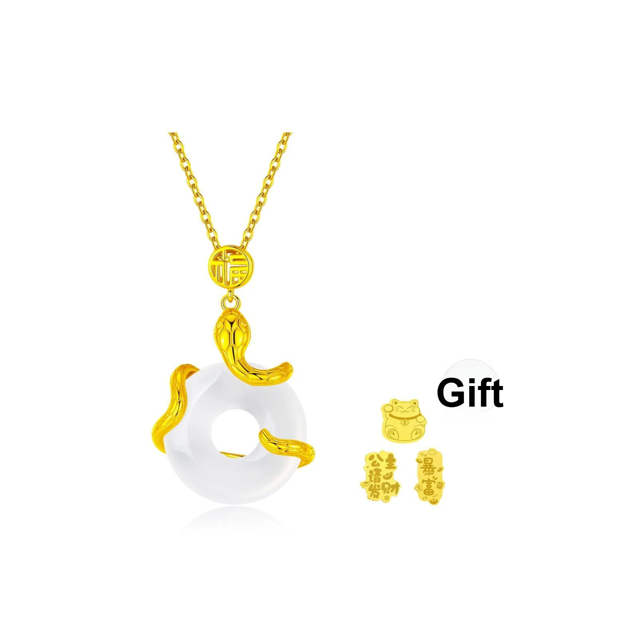 Lao Feng Xiang Jade Necklaces Women's