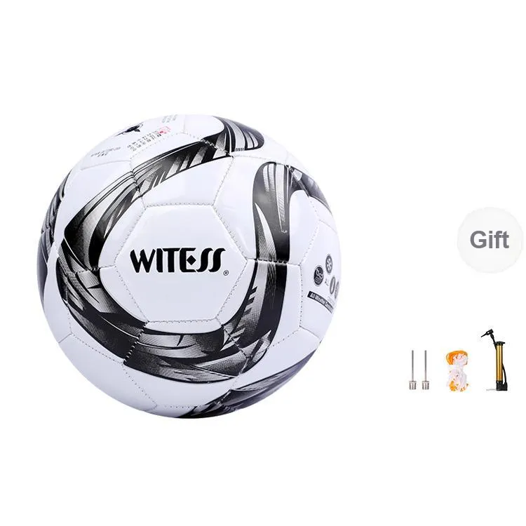WITESS No. 3/4/5 Training Soccer PVC Machine Stitched Soccer Ball Unisex-6