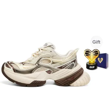 OGR Scorpio Chunky Sneakers Unisex Low Top Brown