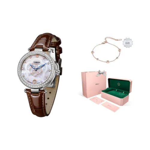 LOBINNI L Автоматический Механический Movement Женские Часы 38 мм Жемчужная Раковина Цвет