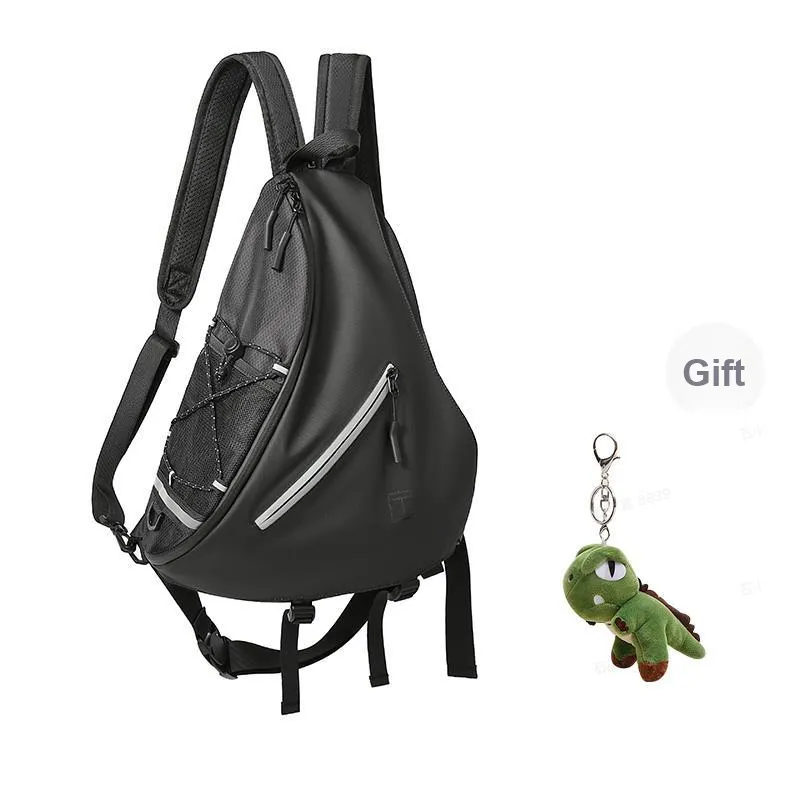 TANGCOOL Oxford Crossbody Bag, Shoulder Bag, Backpack Regular Unisex Black/Gray/Pink-16