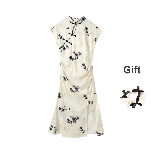 Sleeveless Dress Women's Multicolor Bowknot Hair Tie With Special Offer