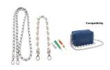 White Leather Chain Crossbody Bag 110+Decorative Chain[Comes with Modified Accessories]