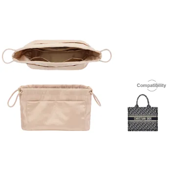 Tide Satin Dior Knot Tote Bag, Super Light Interior Pocket Bag Accessory Women's