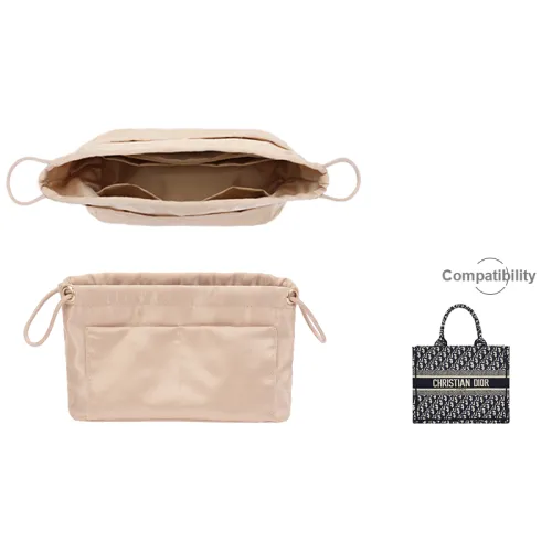 Tide Satin Dior Knot Tote Bag, Super Light Interior Pocket Bag Accessory Women's