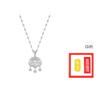 Chongqing Gold Store S999 Fine Silver Necklaces Women's