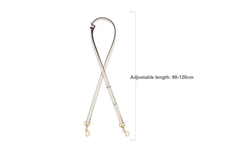 Lan Bao Fan Microfiber Polyurethane Fashion Versatile Shoulder Strap Bag Strap Women's Milk White/Black-21