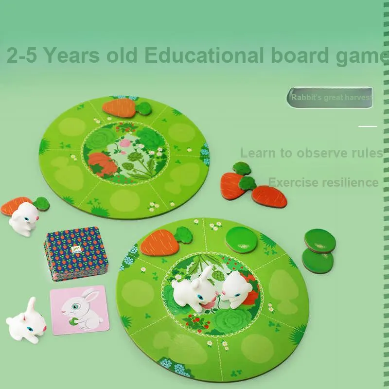 DJECO Tabletop Game Rabbit Da Feng Bao Card Game For Fun And Intelligence Board Games-4