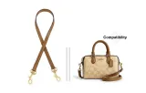 Coach 1.1cm Width Milk Tea Gold Buckle 65cm[Includes 2 Metal Protective Rings*2]