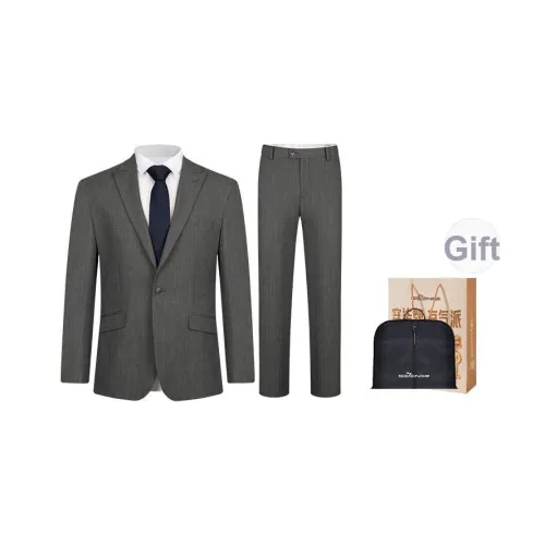 SEVEN Свадебный Формальный Одежда Костюм Грума Комплект для Грума Приветствуя Невесту Мужской Дымчато-Серый