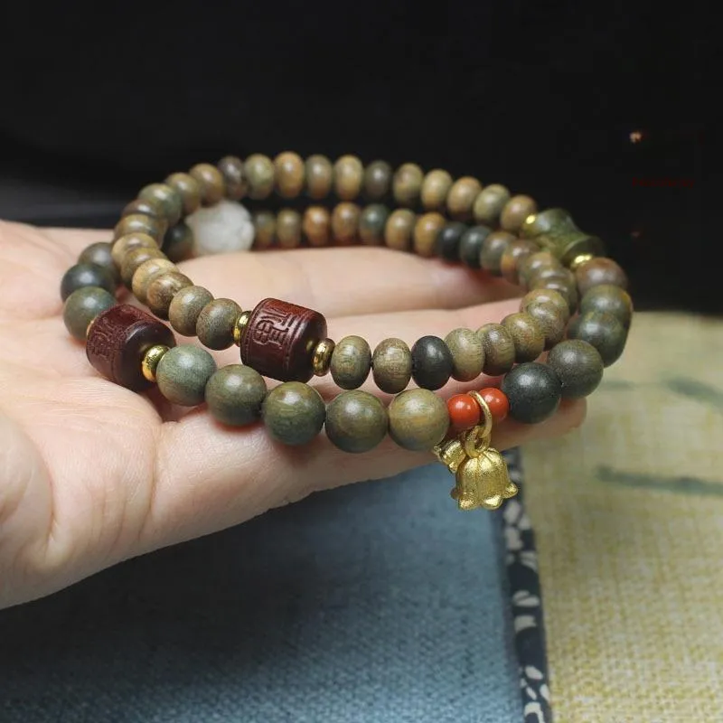 YUGONGYUAN Green Sandalwood Bracelets Unisex-1