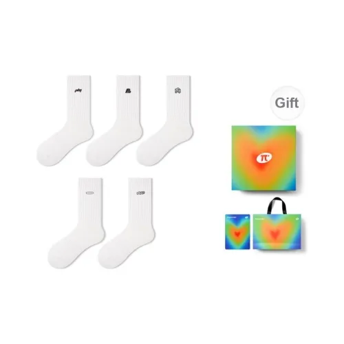 Primeet Mid Calf Socks Unisex 5 Pack
