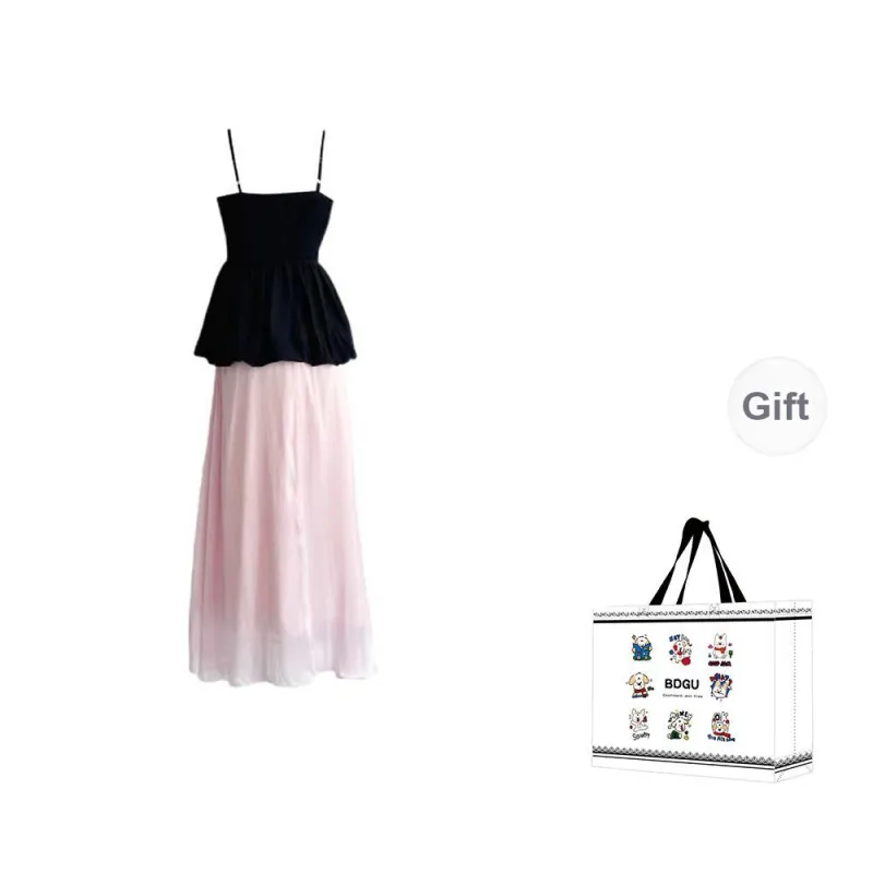BDGU Skirt Set Women's Black Pink-1