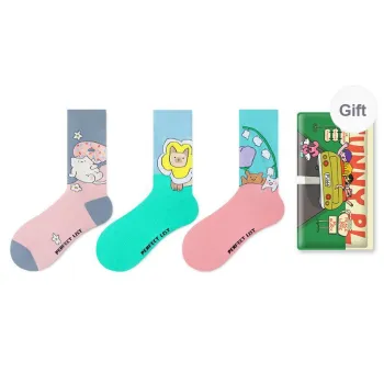 PL Mid Calf Socks Unisex 3 Pack Gift Box Set