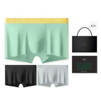 SEPTWOLVES Underpants Men's 3 Pack+Shopping Bag