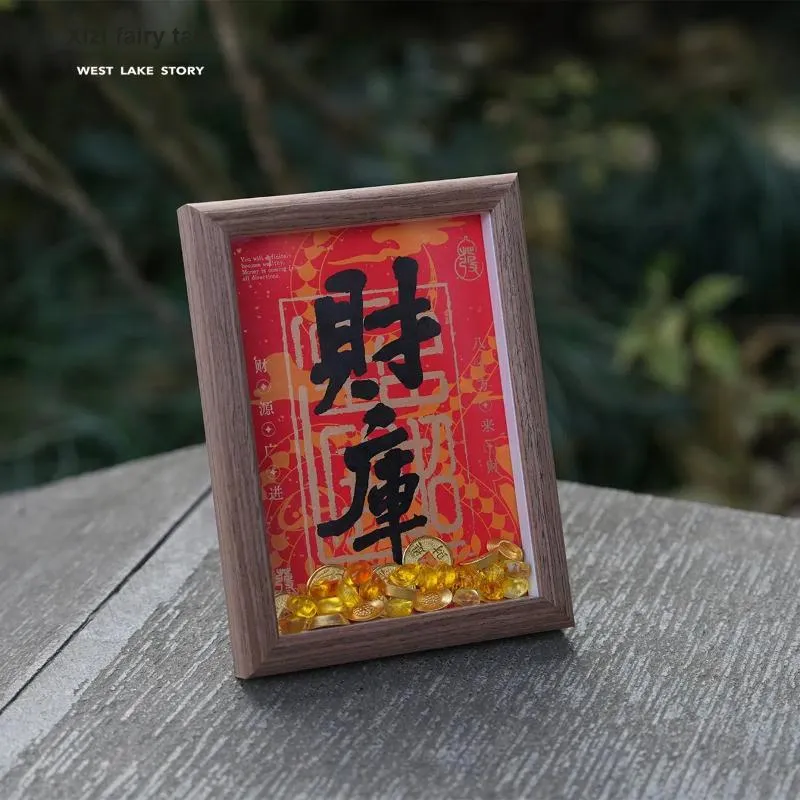 XIZITONGHUA Walnut Wood Desktop Ornament Unisex-4