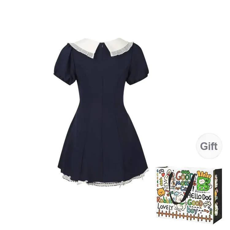 OURUOKE Short Sleeved Dress Women's-1