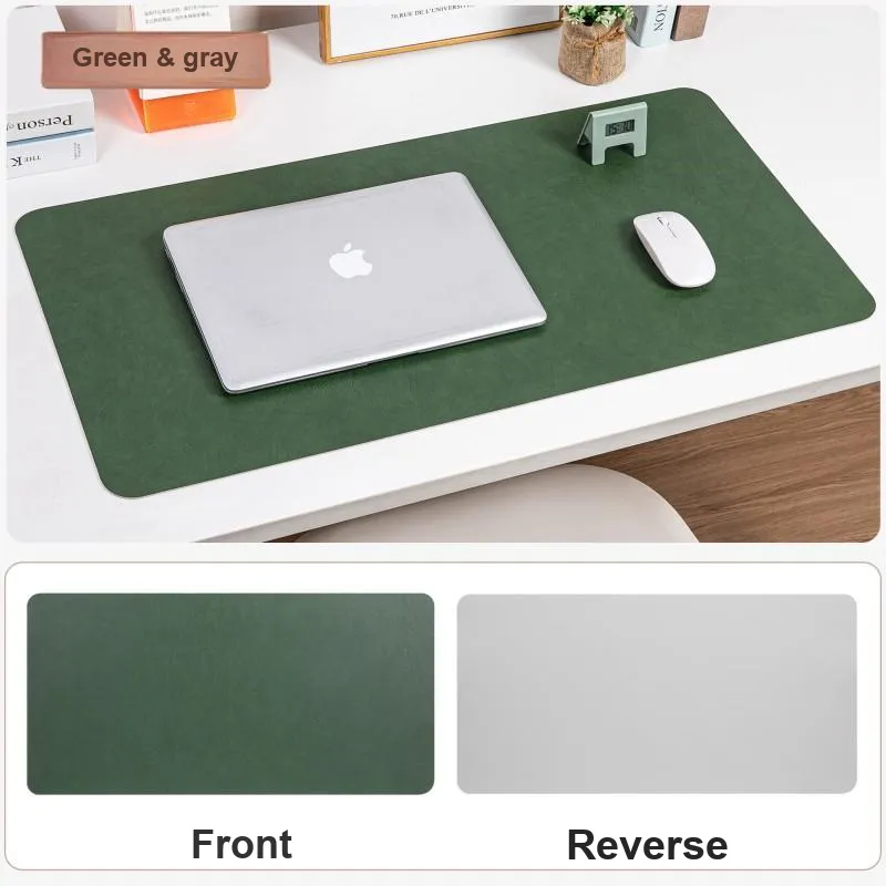 Mulinsen Vintage Leather Texture Double Sided Stain Resistant Extra Large Mouse Pad Office Computer Writing Leather Pad-7