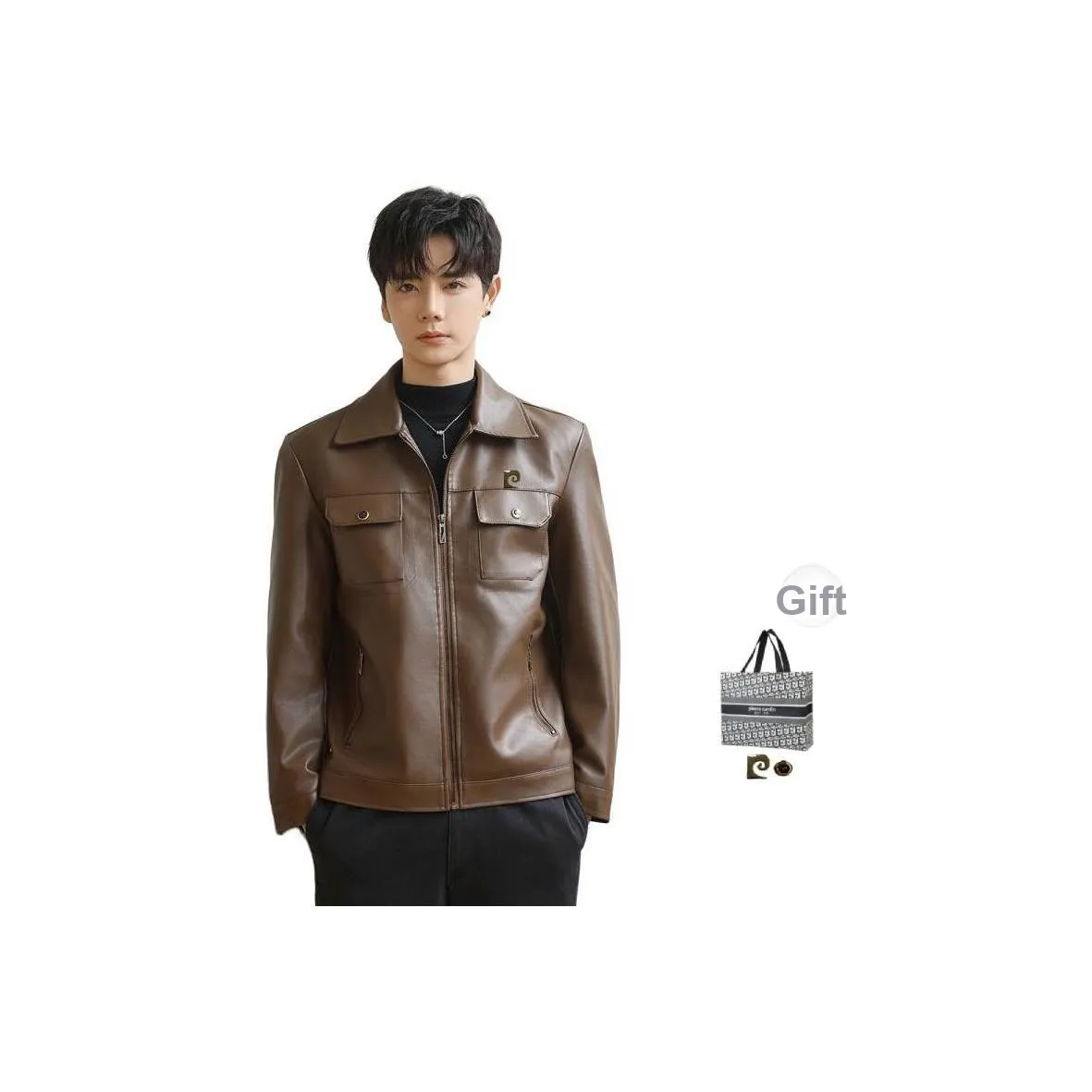 PIERRE CARDIN Кожа Куртка Мужская