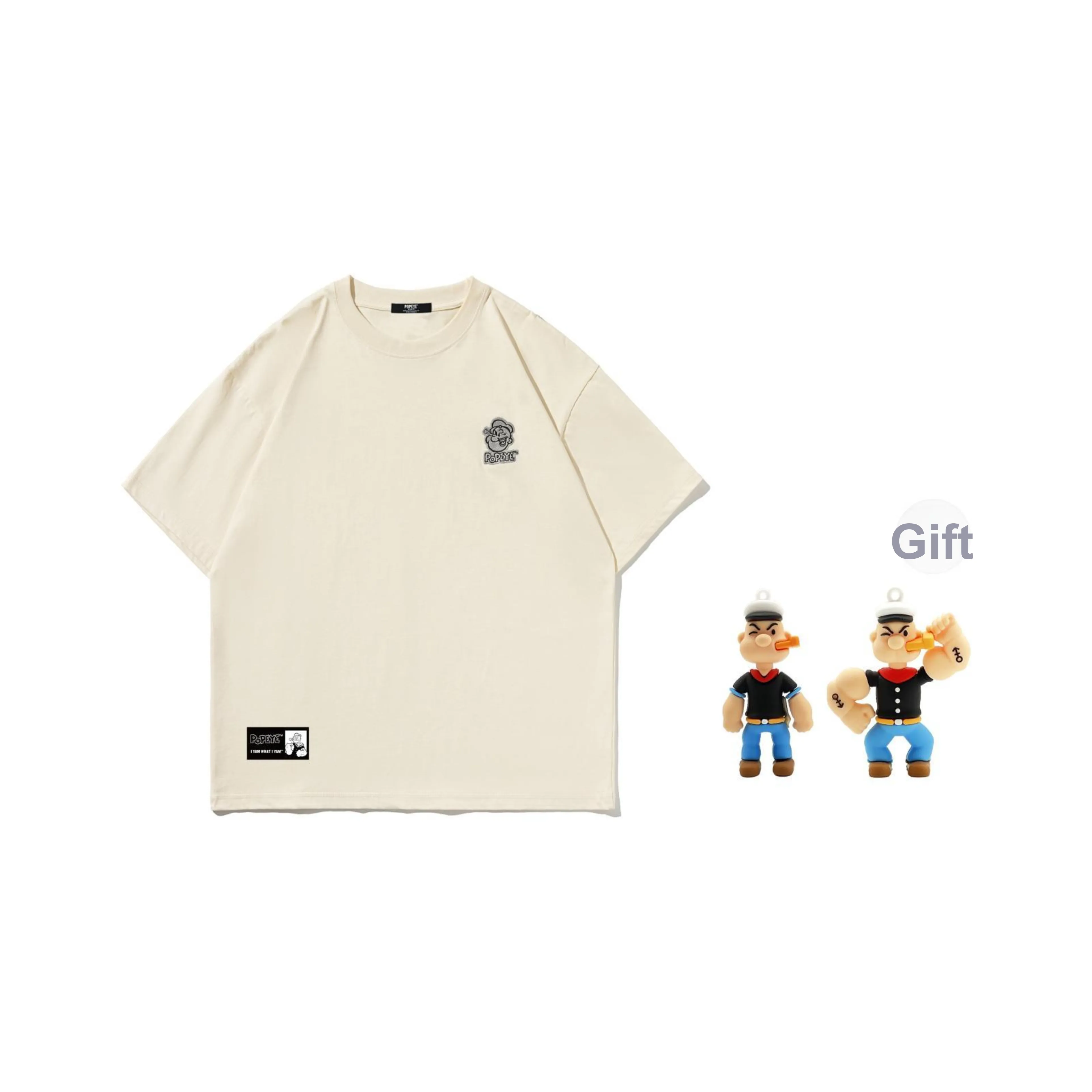 POPEYE T-рубашка Лето Унисекс Набор в подарочной коробке включено