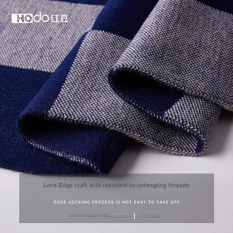 Red bean Knit Scarves Men-1