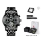YB13137G2 Black Case Black Dial, Black Steel Band (Mobius Bracelet+Strap)