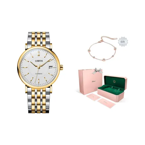 LOBINNI L Автоматический Механический Movement Женские Часы 36 мм Белый