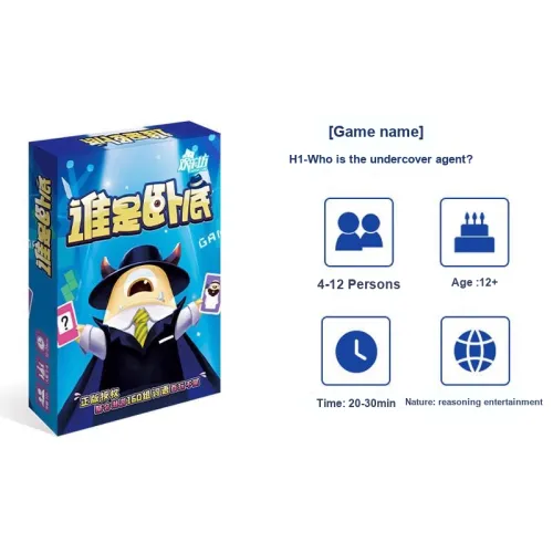 Happy Place Who IS The UNDERCOVER Карта Веселая Повседневная Веселая Игра Мафия