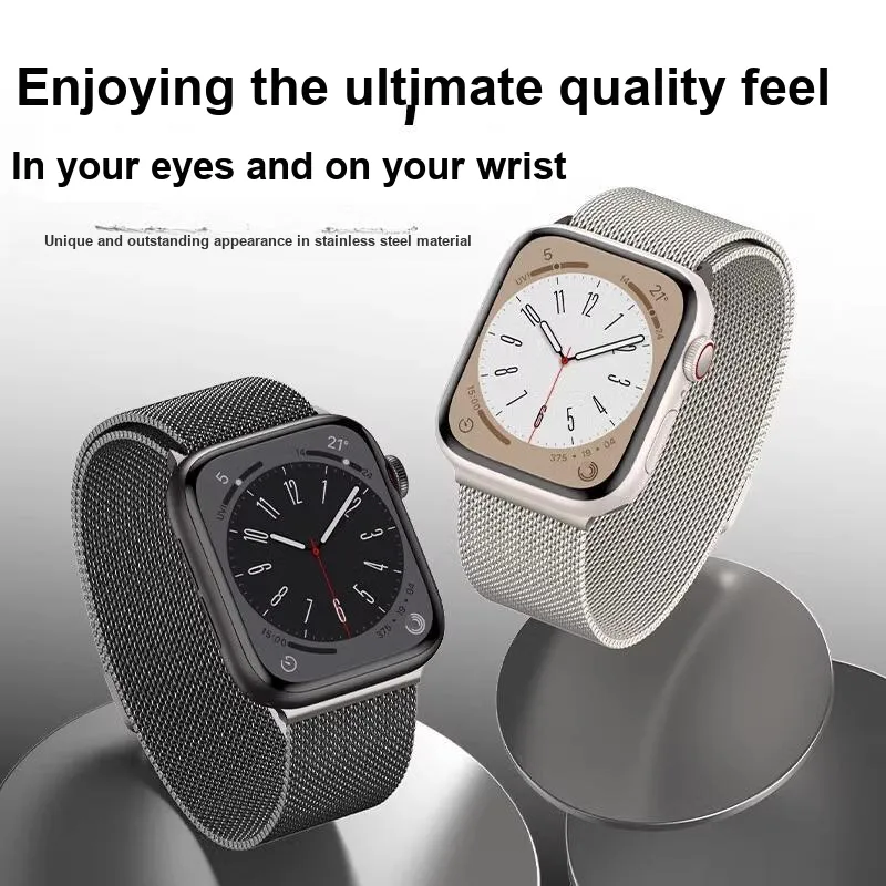 PULAISI Apple Compatibility Watch Band 200mm Stainless Steel Material-1
