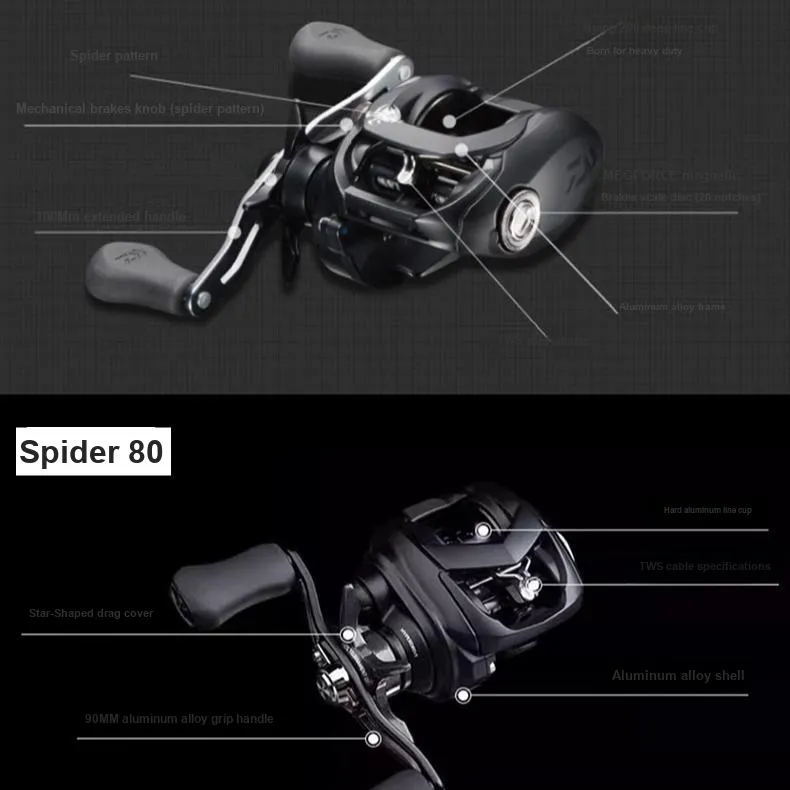 DAIWA Fishing Line Reels Aluminum Alloy Water Drop Wheel-3
