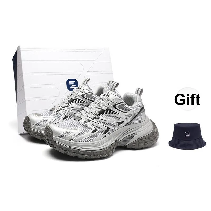 ZHR Glacier Future Collection Cushioning, Abrasion Resistant, Breathable, Lightweight Low Top Chunky Sneakers Unisex-12