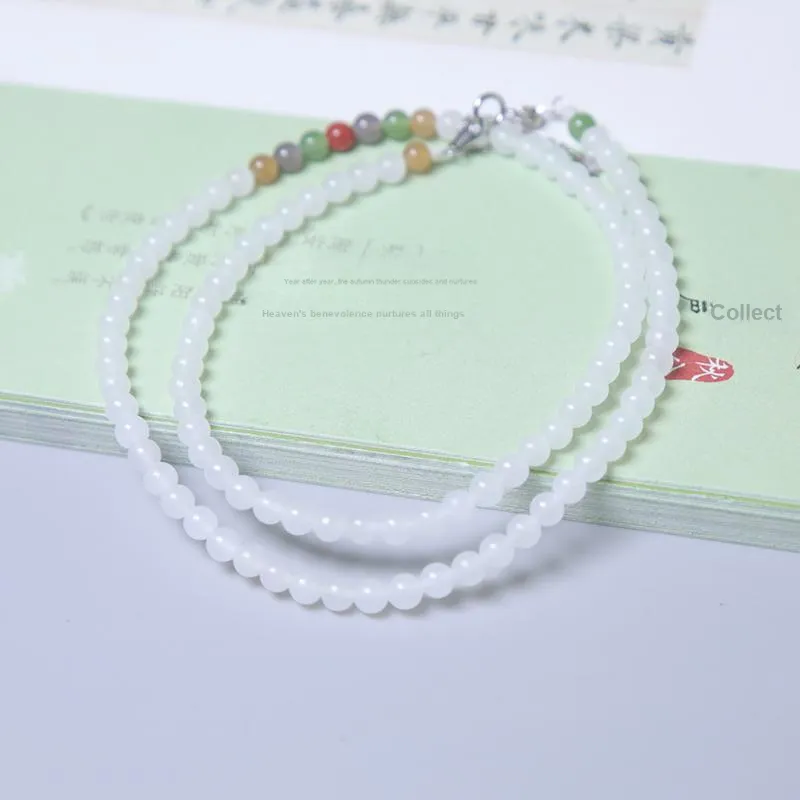 Ingenuity Hetian Jade Bracelets White Jade Women's-2