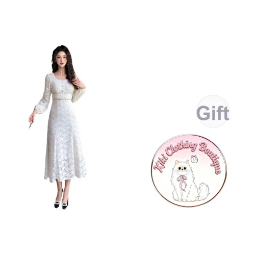 Kiki Clothing Boutique Длинное платье с длинными рукавами женское