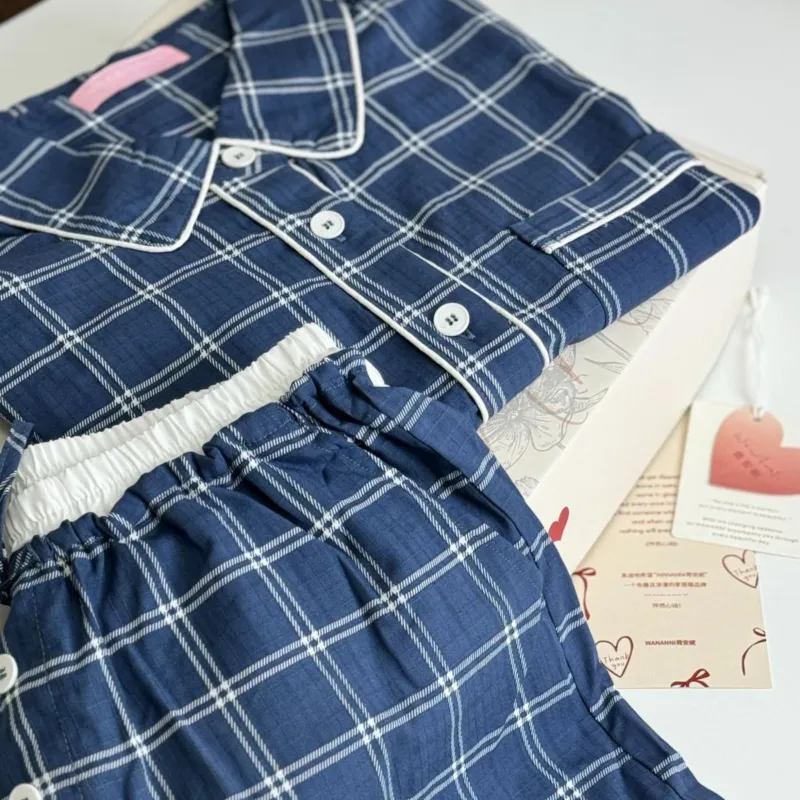 WANANNI Pajama Gift Box Women's Mountain Mist Blue-1