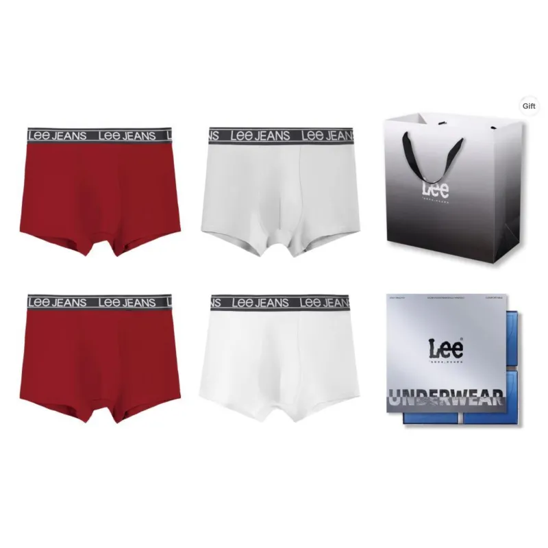 Lee Underpants Men's 4 Pack Box+Shopping Bag-45