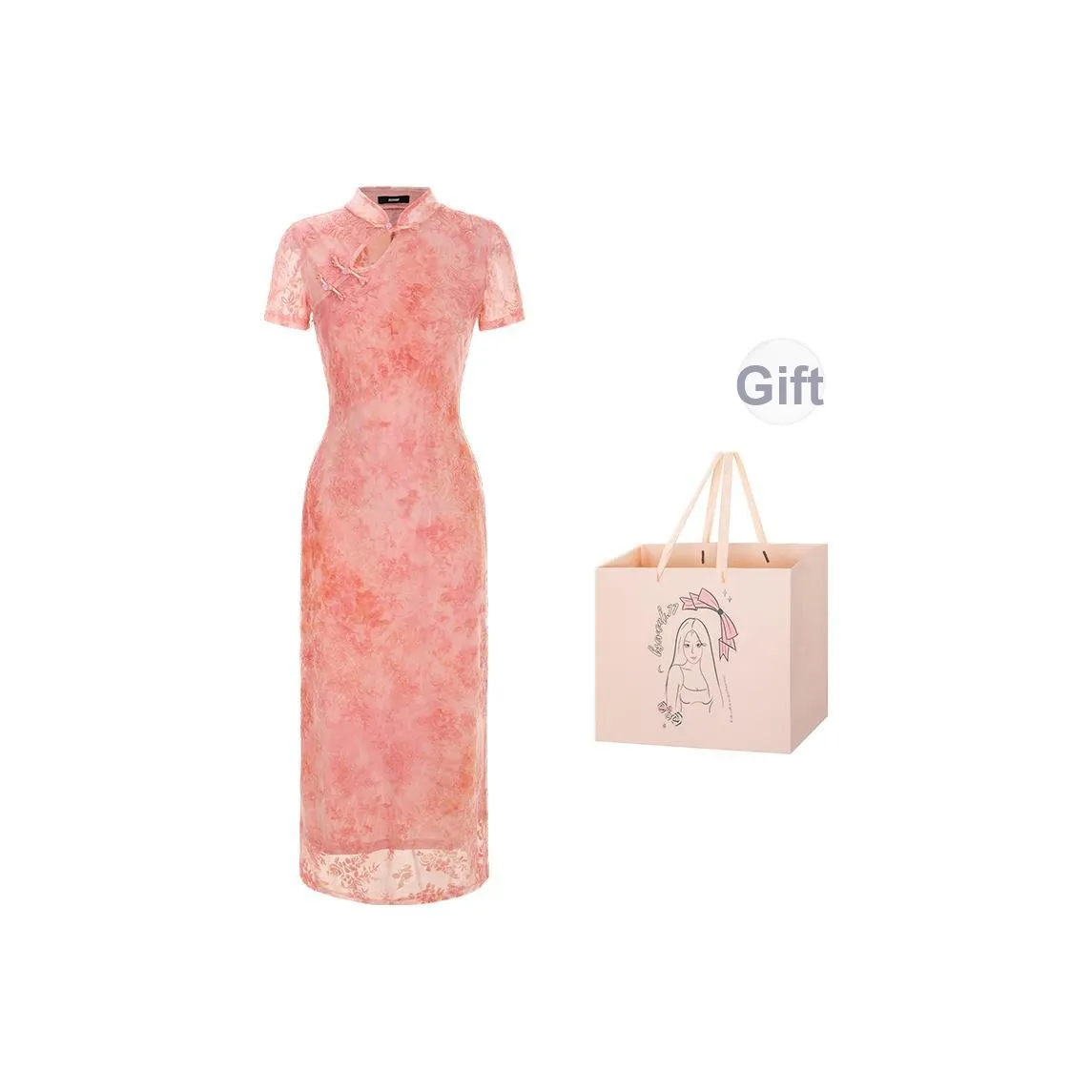 BSEVENI Короткое платье с короткими рукавами женское