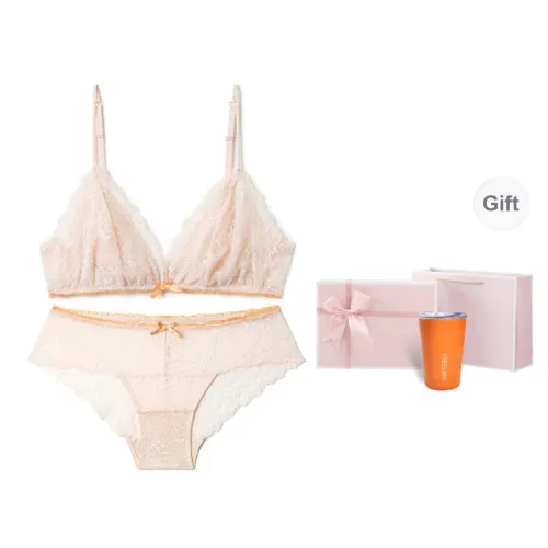 FREELASS Underwear Set Women's Free Insulated Cup, Gift Box Set