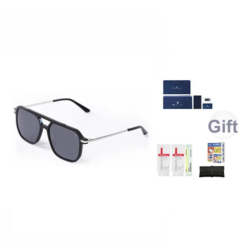 Maserati Plate And Metal Irregular Shape Sunglasses Unisex-1