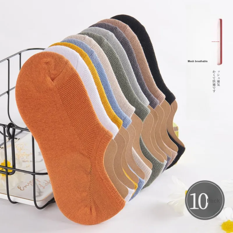 MIIOW No Show Socks Men's 10 Pack-3