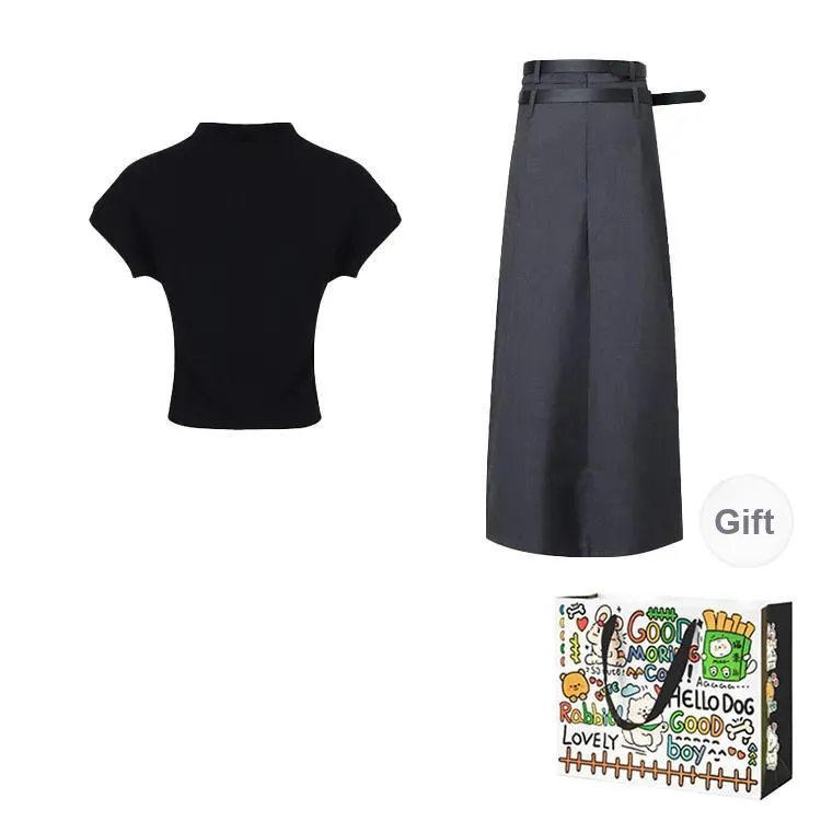 OURUOKE Two Piece Skirt Sets Women's-1