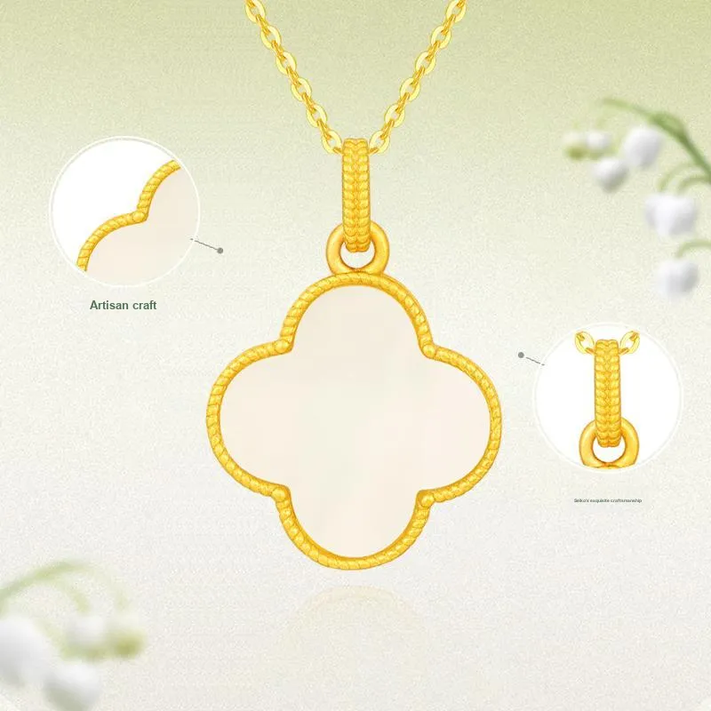 JINLIUFUJIXIANG Hetian Jade Necklaces White Jade/Pale Greenish White Jade Women's-3