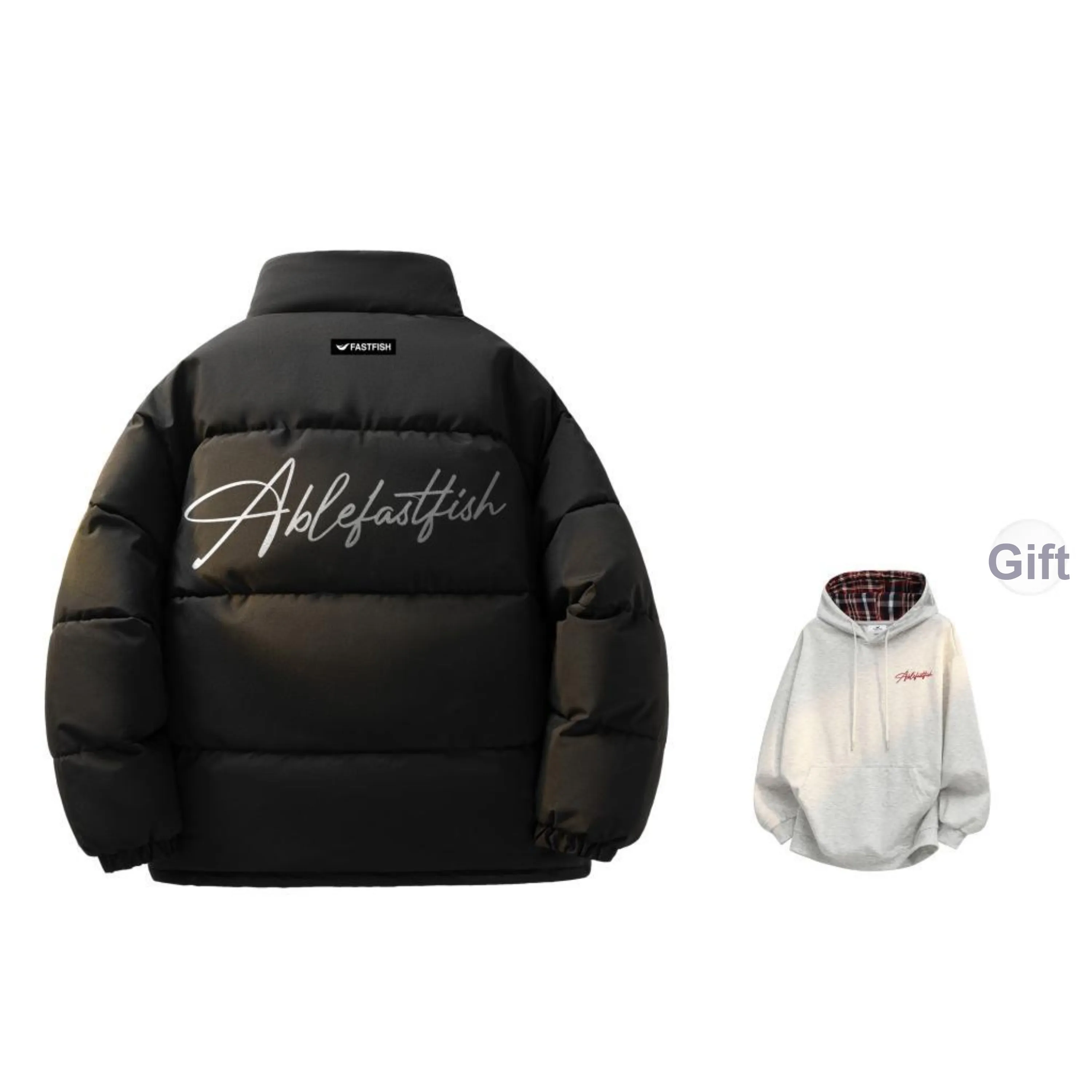 FASTFISH Puffer Jackets Unisex