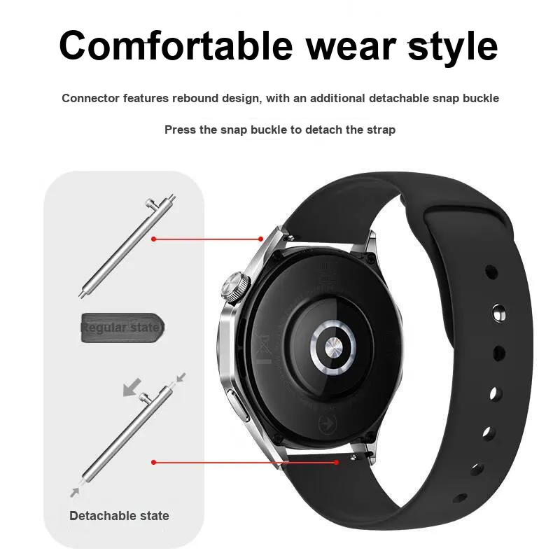 IWabcertoo Huawei Compatibility Watch Band 224mm Silicone Material-3