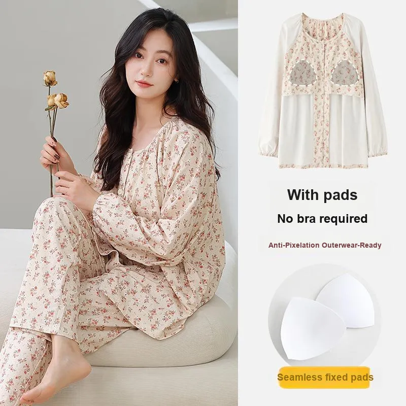 UAVAE Pajama Set Women's Image Color-1