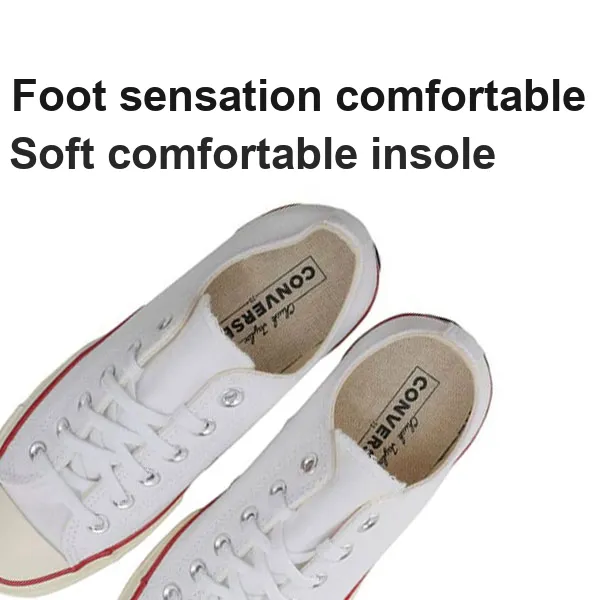 Converse 1970s Canvas Shoes Unisex Low Top White Black Red-5